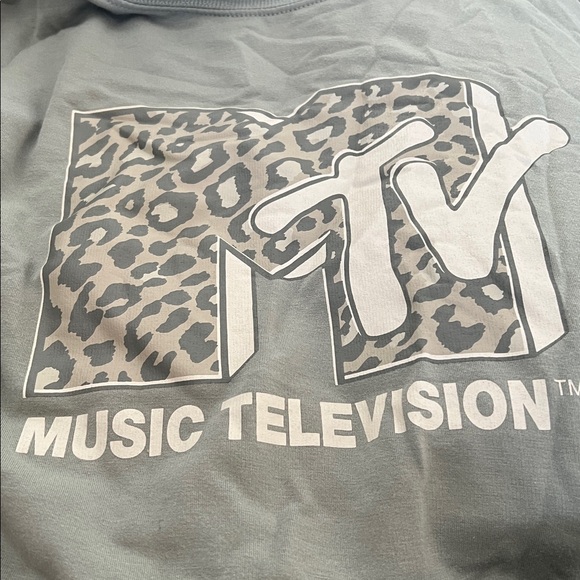 MTV Gray Green Casual Sweatshirt - Picture 3 of 3